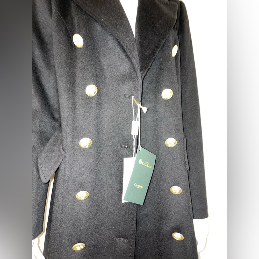 Loro Piana Capolavoro Double Brested Jacket Size 46IT 12US Style 397204 NEW BLK - Picture 3 of 10
